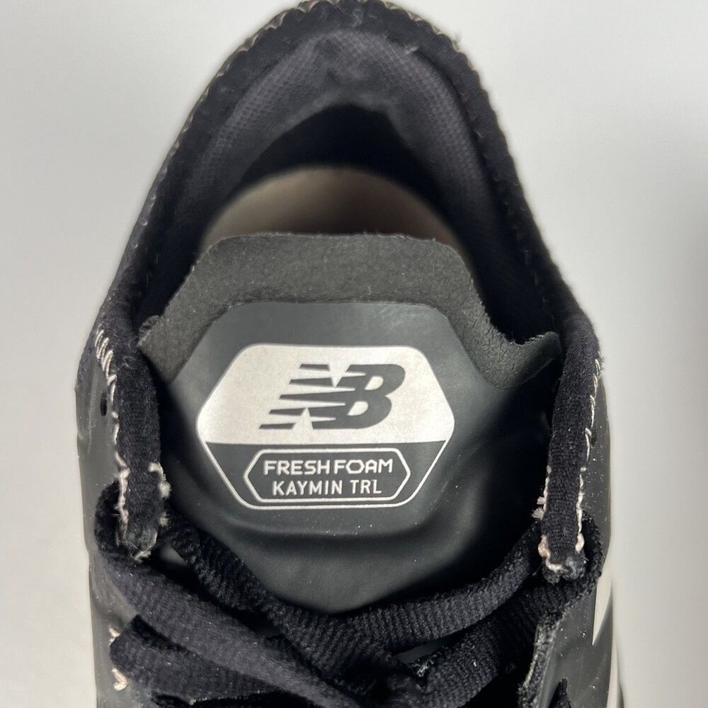 New Balance Sz 9 Fresh Foam Kaymin V1 Trail Running Shoes Black Toe Protect - Picture 7 of 7